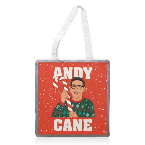 Andy Burnham Christmas Design - printed canvas tote bag by AbiGoLucky