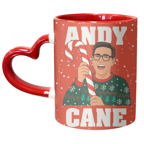 Andy Burnham Christmas Design - unique mug by AbiGoLucky