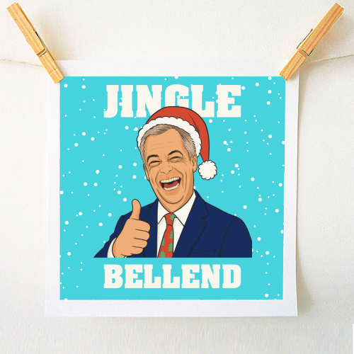 Nigel Farage Reform Funny Christmas Design - A1 - A4 art print by AbiGoLucky