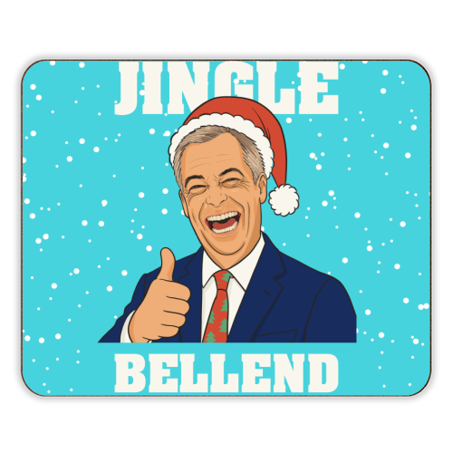 Nigel Farage Reform Funny Christmas Design - designer placemat by AbiGoLucky
