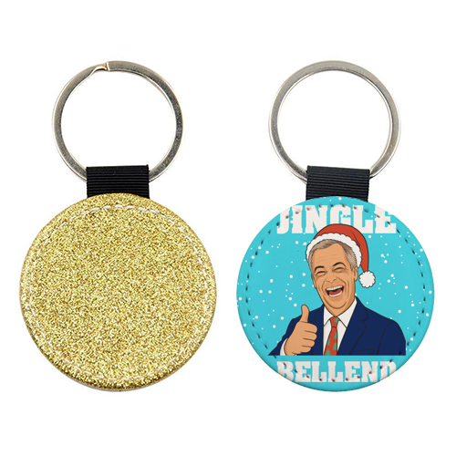 Nigel Farage Reform Funny Christmas Design - keyring by AbiGoLucky