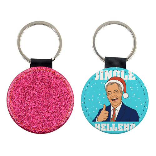 Nigel Farage Reform Funny Christmas Design - keyring by AbiGoLucky