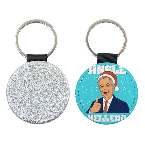Nigel Farage Reform Funny Christmas Design - keyring by AbiGoLucky