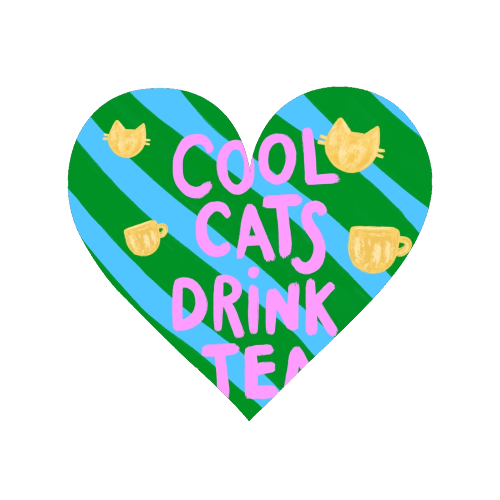 Cool Cats Drink Tea - Magnet by The Paper Tail