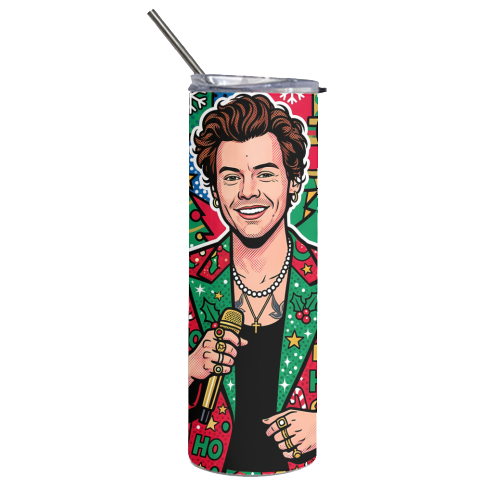Merry Rockstar Christmas - Tumbler by haris kavalla