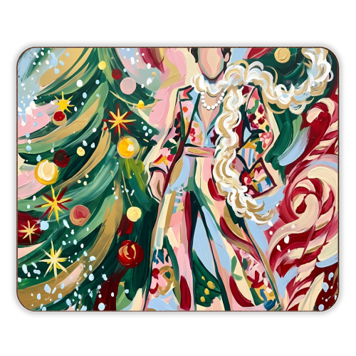 Harry's Christmas Wonderland – Colorful Holiday Pop Art - designer placemat by haris kavalla