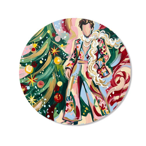 Harry's Christmas Wonderland – Colorful Holiday Pop Art - Magnet by haris kavalla