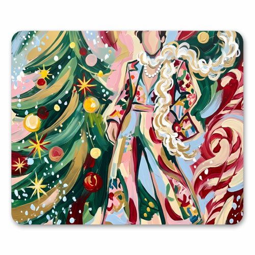 Harry's Christmas Wonderland – Colorful Holiday Pop Art - mouse mat by haris kavalla