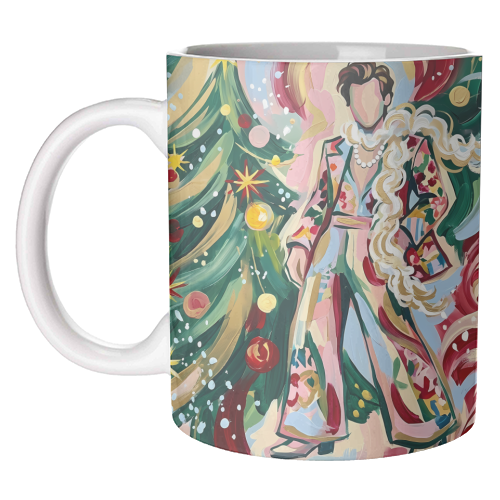 Harry's Christmas Wonderland – Colorful Holiday Pop Art - unique mug by haris kavalla