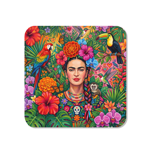 Frida Kahlo: Tropical Jungle - Magnet by haris kavalla