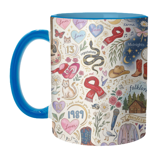 Taylor Inspired Enchanted Music & Romance - unique mug by haris kavalla