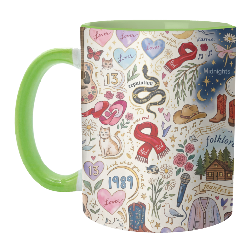Taylor Inspired Enchanted Music & Romance - unique mug by haris kavalla