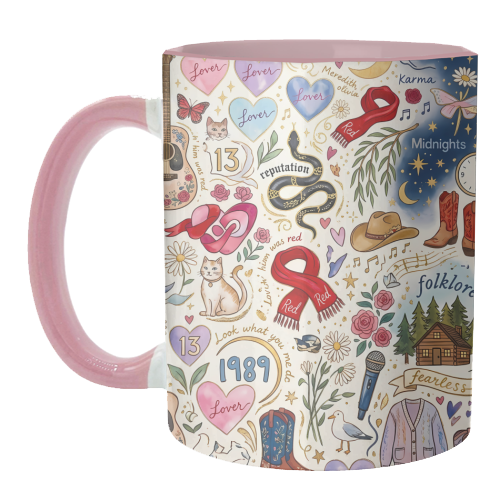 Taylor Inspired Enchanted Music & Romance - unique mug by haris kavalla