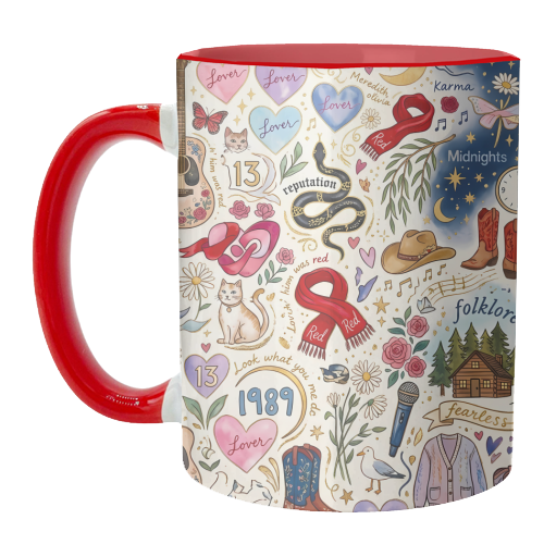 Taylor Inspired Enchanted Music & Romance - unique mug by haris kavalla