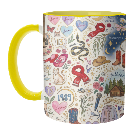 Taylor Inspired Enchanted Music & Romance - unique mug by haris kavalla