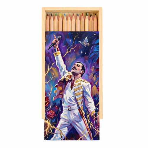 Queen of the Night - Coloured Pencils with Box by haris kavalla