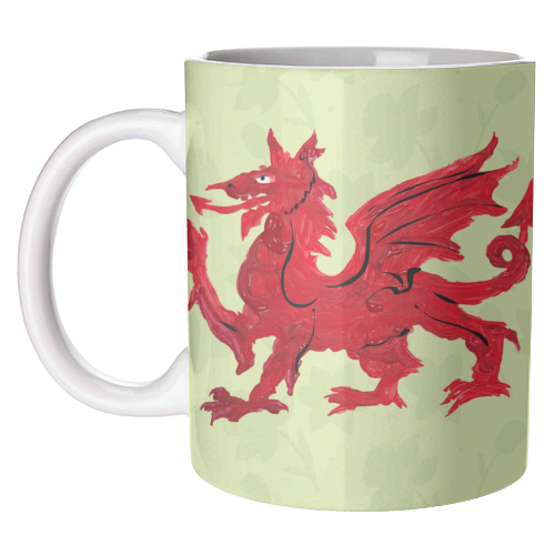 Welsh Dragon - unique mug by The Queer Store