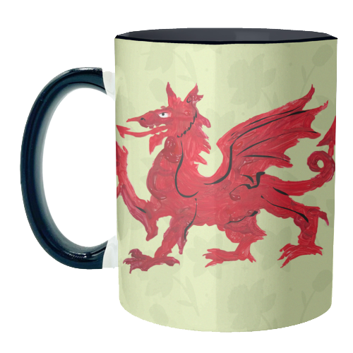 Welsh Dragon - unique mug by The Queer Store