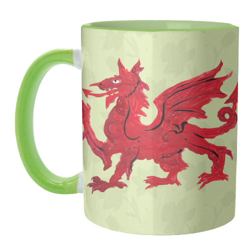 Welsh Dragon - unique mug by The Queer Store