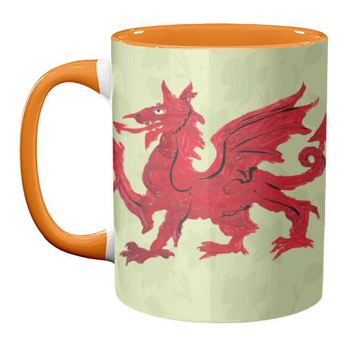 Welsh Dragon - unique mug by The Queer Store