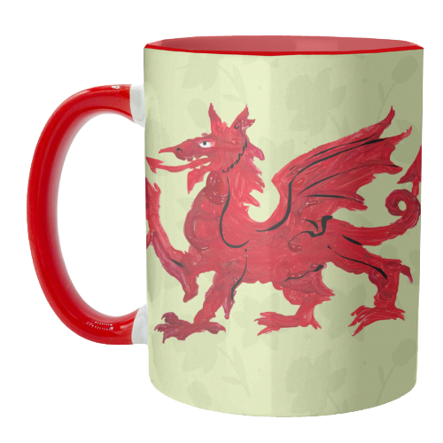 Welsh Dragon - unique mug by The Queer Store