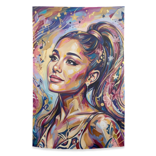 Ariana Eternal Melody - funny tea towel by haris kavalla