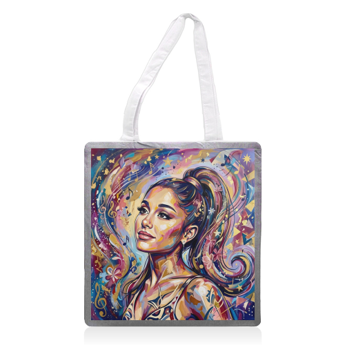 Ariana Eternal Melody - printed canvas tote bag by haris kavalla