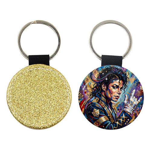 Michael J — King of Pop in Motion - keyring by haris kavalla