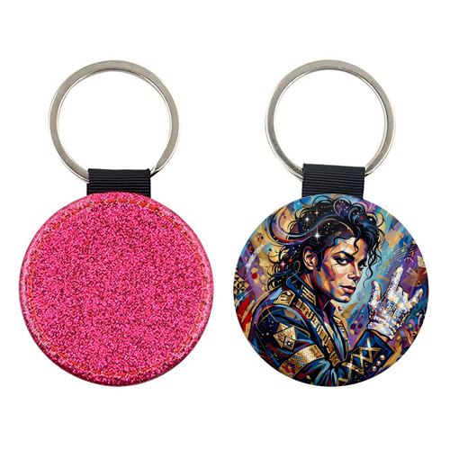 Michael J — King of Pop in Motion - keyring by haris kavalla