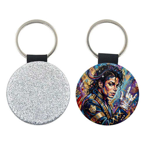 Michael J — King of Pop in Motion - keyring by haris kavalla