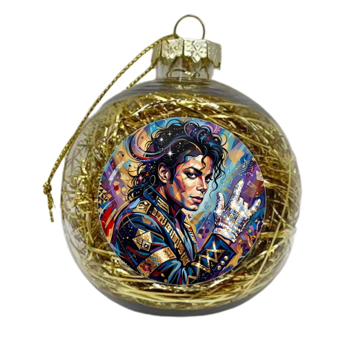 Michael J — King of Pop in Motion - xmas bauble by haris kavalla
