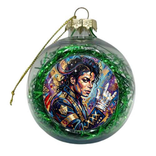 Michael J — King of Pop in Motion - xmas bauble by haris kavalla