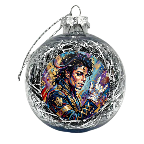 Michael J — King of Pop in Motion - xmas bauble by haris kavalla