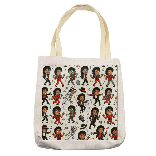 King of Pop – Iconic Moves - printed canvas tote bag by haris kavalla