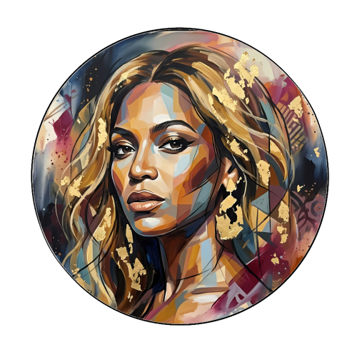 Golden Reign - Circle Sticker by haris kavalla