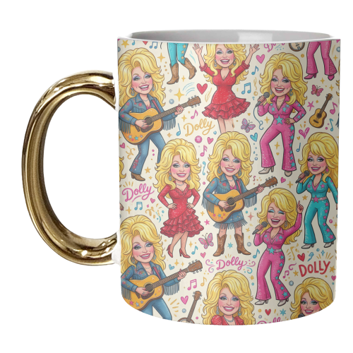 Dolly in Full Bloom - unique mug by haris kavalla