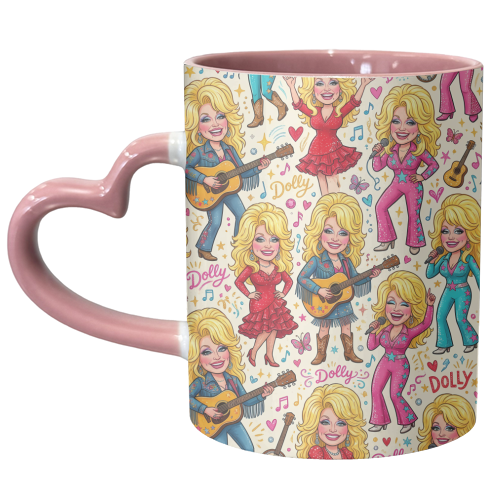 Dolly in Full Bloom - unique mug by haris kavalla