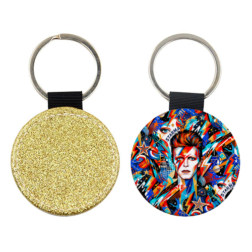 David Bowie: Stardust & Lightning - keyring by haris kavalla