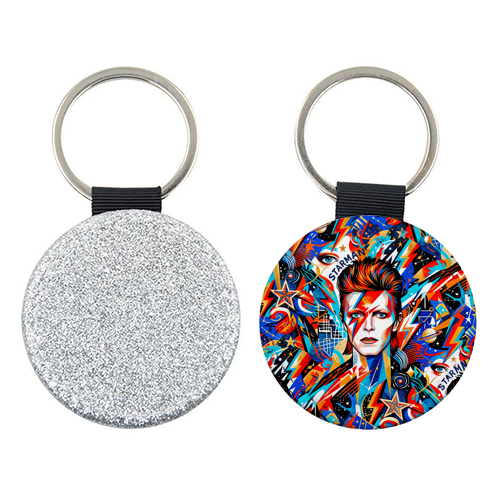 David Bowie: Stardust & Lightning - keyring by haris kavalla