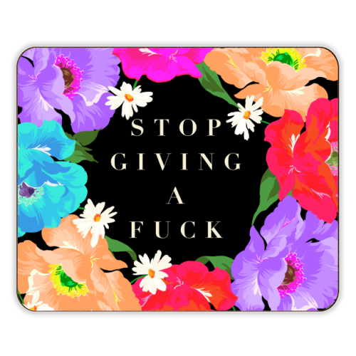 STOP GIVING A F*CK POPPY - designer placemat by PEARL & CLOVER