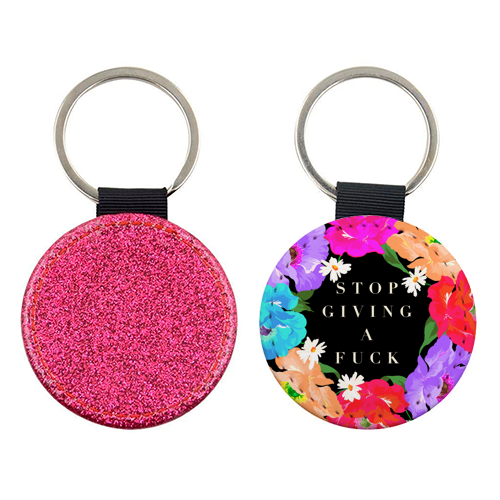 STOP GIVING A F*CK POPPY - keyring by PEARL & CLOVER