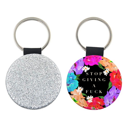 STOP GIVING A F*CK POPPY - keyring by PEARL & CLOVER