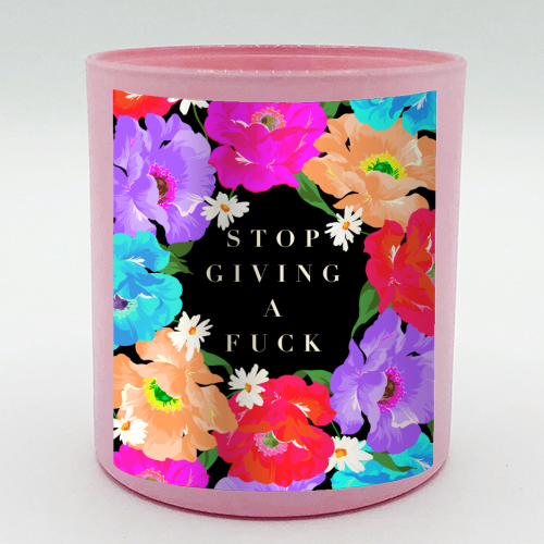 STOP GIVING A F*CK POPPY - scented candle by PEARL & CLOVER