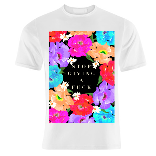STOP GIVING A F*CK POPPY - unique t shirt by PEARL & CLOVER