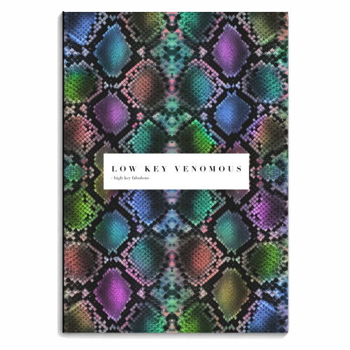 Low Key Venomous High Key Fabulous - personalised A4, A5, A6 notebook by PEARL & CLOVER