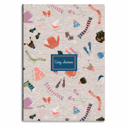 COSY SEASON - personalised A4, A5, A6 notebook by PEARL & CLOVER