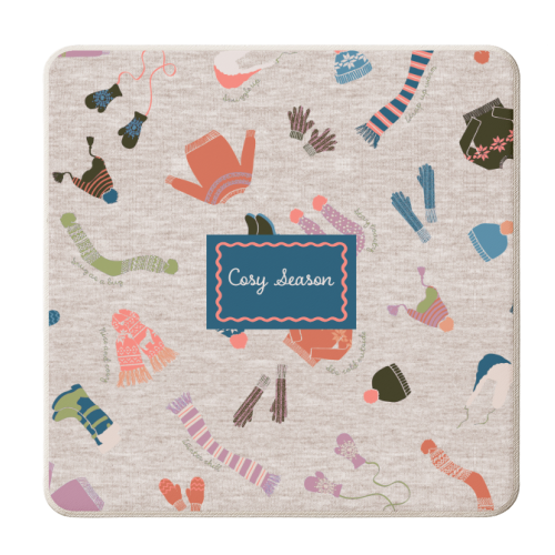 COSY SEASON - personalised beer coaster by PEARL & CLOVER