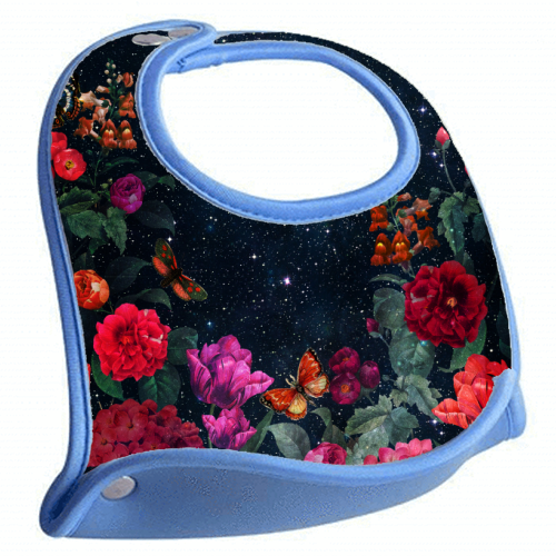 MIDNIGHT FLORAL - feeding bib by PEARL & CLOVER