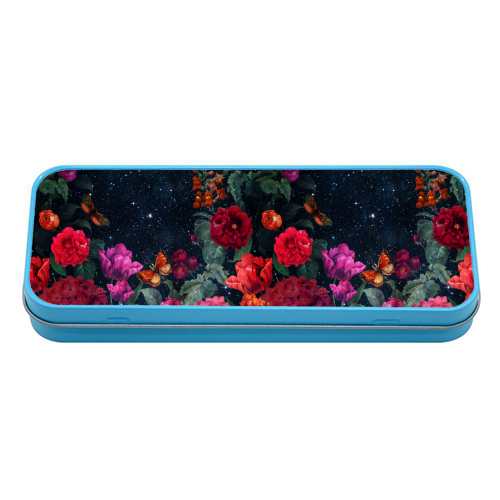 MIDNIGHT FLORAL - tin pencil case by PEARL & CLOVER