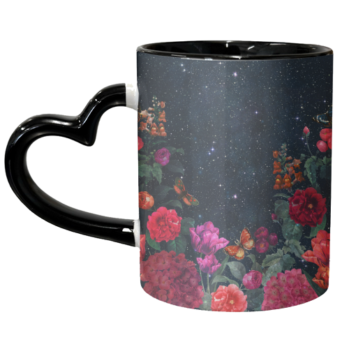 MIDNIGHT FLORAL - unique mug by PEARL & CLOVER